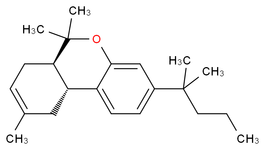 (6aR,10aR)-6,6,9-trimethyl-3-(2-methylpentan-2-yl)-6H,6aH,7H,10H,10aH-benzo[c]isochromene_分子结构_CAS_259869-55-1