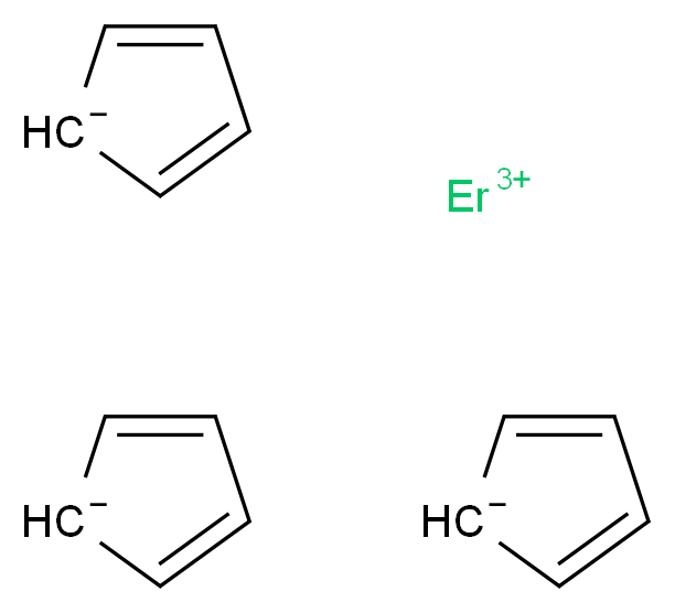 erbium(3+) ion tris(cyclopenta-2,4-dien-1-ide)_分子结构_CAS_39330-74-0