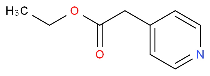 ethyl 2-(pyridin-4-yl)acetate_分子结构_CAS_54401-85-3