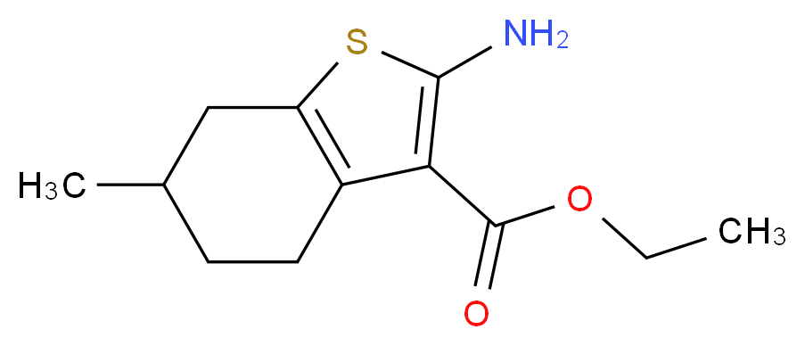 Ethyl 2-amino-6-methyl-4,5,6,7-tetrahydro-1-benzothiophene-3-carboxylate_分子结构_CAS_76981-71-0)