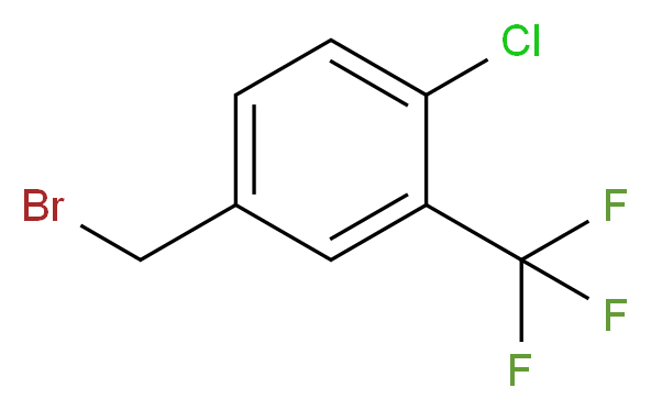 4-Chloro-3-(trifluoromethyl)benzyl bromide_分子结构_CAS_261763-23-9)