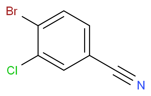 4-bromo-3-chlorobenzonitrile_分子结构_CAS_57418-97-0