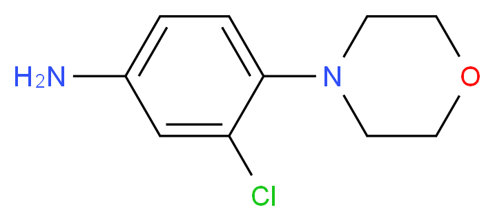 3-chloro-4-morpholinoaniline_分子结构_CAS_)