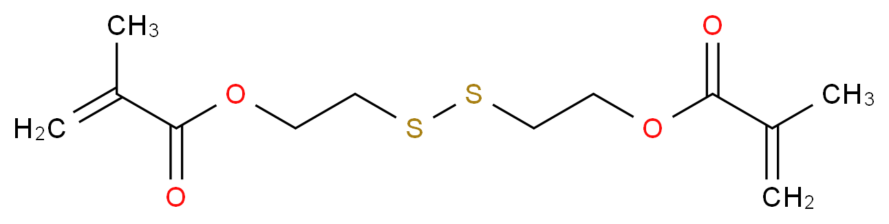 2-({2-[(2-methylprop-2-enoyl)oxy]ethyl}disulfanyl)ethyl 2-methylprop-2-enoate_分子结构_CAS_36837-97-5