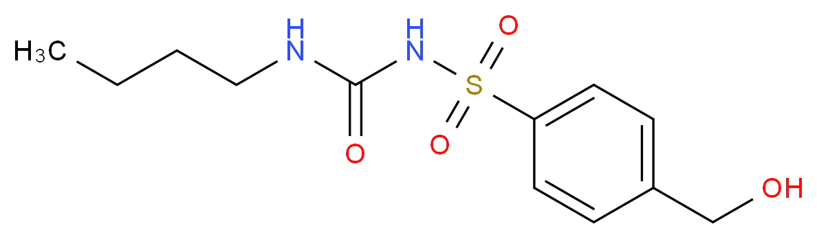 3-butyl-1-[4-(hydroxymethyl)benzenesulfonyl]urea_分子结构_CAS_5719-85-7