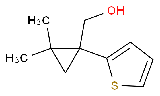 [2,2-dimethyl-1-(2-thienyl)cyclopropyl]methanol_分子结构_CAS_915924-18-4)
