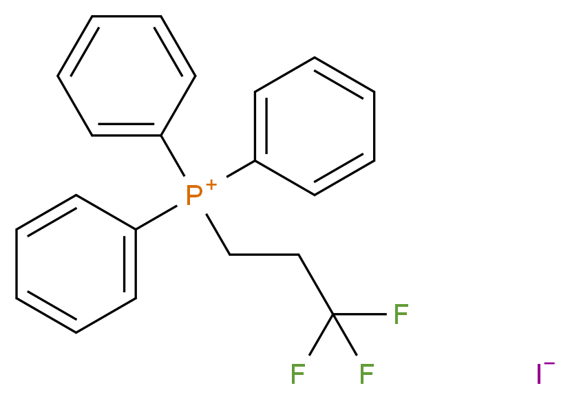 Trisphenyl(3,3,3-trifluoroprop-1-yl)phosphonium iodide_分子结构_CAS_128622-15-1)