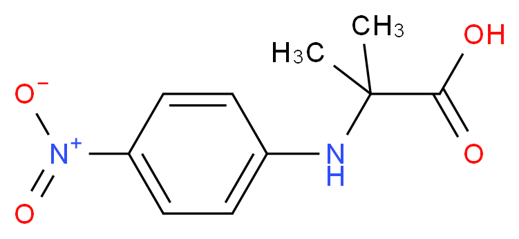 2-methyl-2-[(4-nitrophenyl)amino]propanoic acid_分子结构_CAS_)