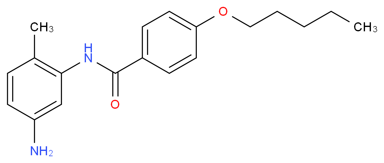 N-(5-Amino-2-methylphenyl)-4-(pentyloxy)benzamide_分子结构_CAS_)