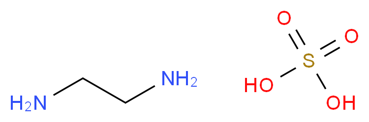 ethane-1,2-diamine; sulfuric acid_分子结构_CAS_25723-52-8