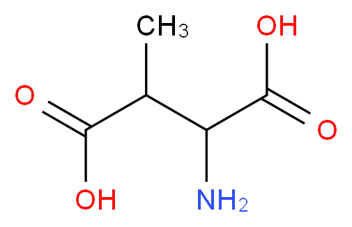 DL-&beta;-METHYLASPARTIC ACID_分子结构_CAS_6667-60-3)