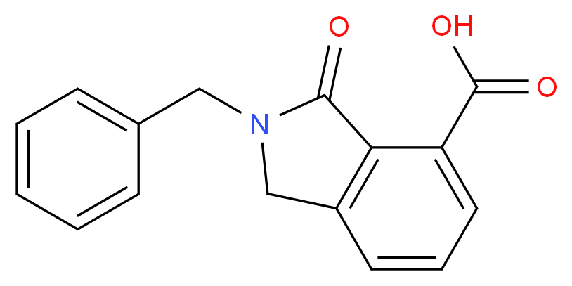 2-Benzyl-3-oxo-2,3-dihydro-1H-isoindole-4-carboxylic acid_分子结构_CAS_)