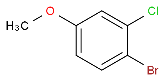 4-Bromo-3-chloroanisole_分子结构_CAS_50638-46-5)