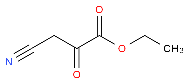3-Cyano-2-oxo-propionic acid ethyl ester_分子结构_CAS_53544-13-1)