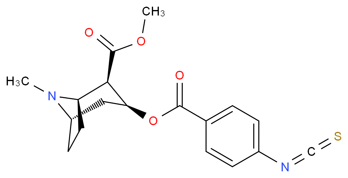 (R)-p-Isothiocyanatobenzoylecgonine methyl ester_分子结构_CAS_)