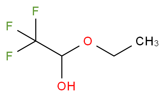 1-ethoxy-2,2,2-trifluoroethan-1-ol_分子结构_CAS_433-27-2
