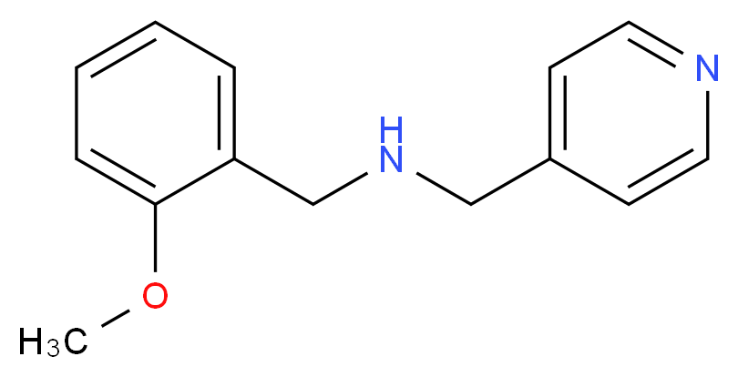 [(2-methoxyphenyl)methyl](pyridin-4-ylmethyl)amine_分子结构_CAS_355816-59-0