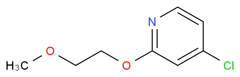 4-Chloro-2-(2-Methoxyethoxy)pyridine_分子结构_CAS_1346809-08-2)