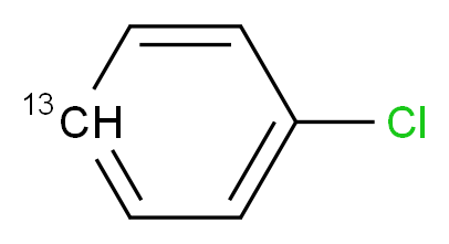 1-chloro(4-<sup>1</sup><sup>3</sup>C)benzene_分子结构_CAS_59164-15-7