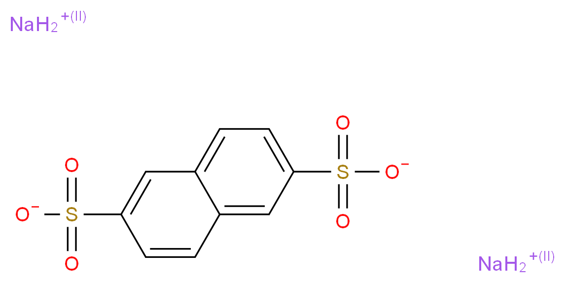 disodium naphthalene-2,6-disulfonate_分子结构_CAS_1655-45-4