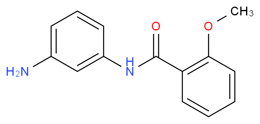 N-(3-aminophenyl)-2-methoxybenzamide_分子结构_CAS_301207-46-5