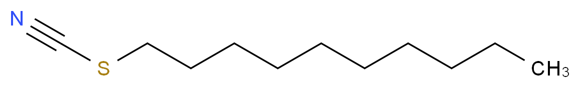 (decylsulfanyl)carbonitrile_分子结构_CAS_5349-20-2