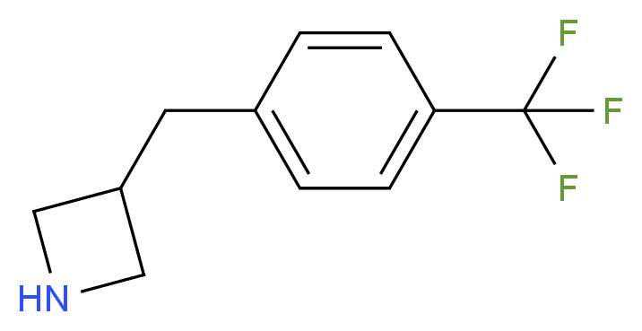 3-{[4-(trifluoromethyl)phenyl]methyl}azetidine_分子结构_CAS_937614-88-5