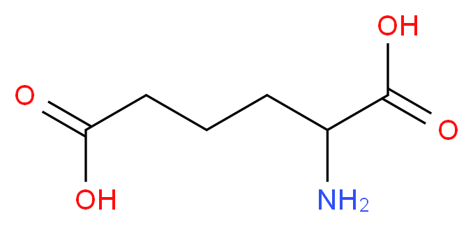 2-aminohexanedioic acid_分子结构_CAS_542-32-5