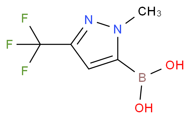 1-Methyl-3-(trifluoromethyl)-1H-pyrazole-5-boronic acid_分子结构_CAS_344591-91-9)