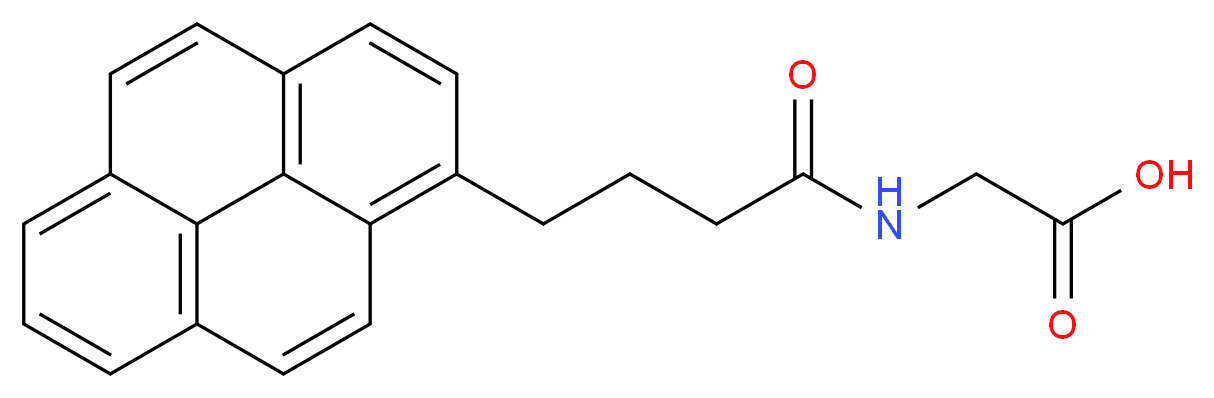 N-4-(1-Pyrene)butyroylglycine_分子结构_CAS_228414-55-9)