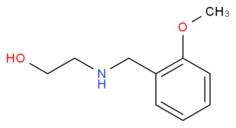 2-{[(2-methoxyphenyl)methyl]amino}ethan-1-ol_分子结构_CAS_109926-15-0