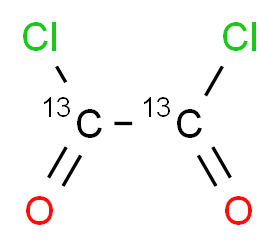 (<sup>1</sup><sup>3</sup>C<sub>2</sub>)oxalic dichloride_分子结构_CAS_92314-65-3