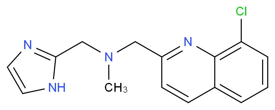 1-(8-chloroquinolin-2-yl)-N-(1H-imidazol-2-ylmethyl)-N-methylmethanamine_分子结构_CAS_)