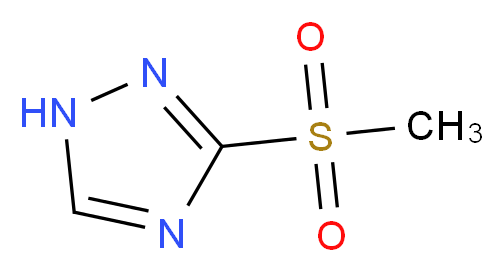 3-(methylsulfonyl)-1H-1,2,4-triazole_分子结构_CAS_)