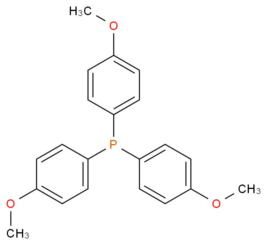 tris(4-methoxyphenyl)phosphane_分子结构_CAS_855-38-9