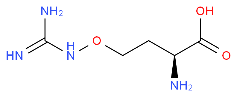 L-2-Amino-4-(Guanidinooxy)Butyric Acid_分子结构_CAS_)