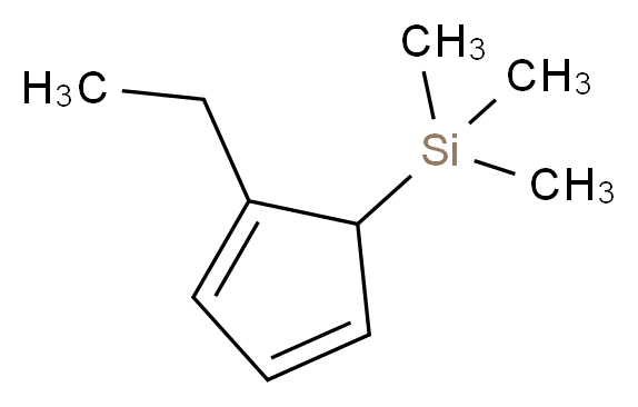 (2-ethylcyclopenta-2,4-dien-1-yl)trimethylsilane_分子结构_CAS_302912-32-9