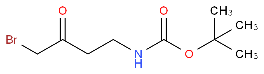 tert-butyl 4-bromo-3-oxobutylcarbamate_分子结构_CAS_207555-89-3)