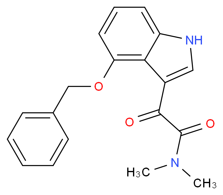 4-(Benzyloxy)-N,N-dimethyl-indole-3-glyoxylamide_分子结构_CAS_52061-51-5)