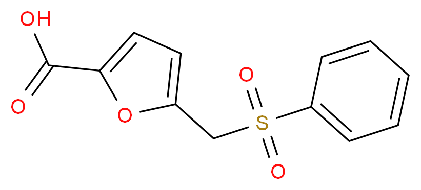 5-((phenylsulfonyl)methyl)furan-2-carboxylic acid_分子结构_CAS_)