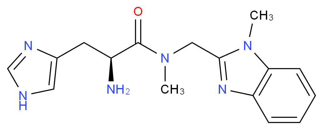 N-methyl-N-[(1-methyl-1H-benzimidazol-2-yl)methyl]-L-histidinamide_分子结构_CAS_)