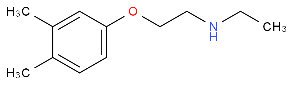 [2-(3,4-dimethylphenoxy)ethyl](ethyl)amine_分子结构_CAS_915921-62-9