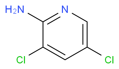 3,5-Dichloropyridin-2-amine_分子结构_CAS_4214-74-8)