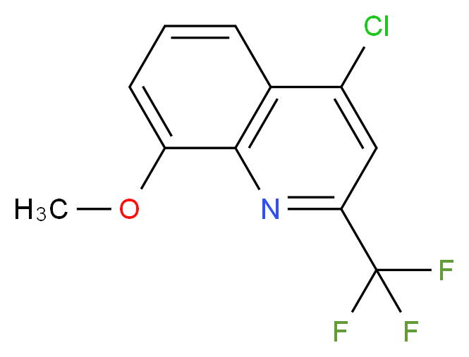 4-Chloro-8-methoxy-2-(trifluoromethyl)quinoline_分子结构_CAS_41192-89-6)