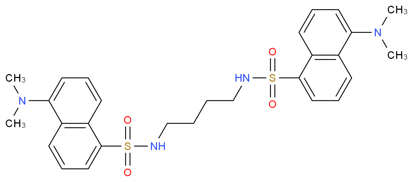 Didansyl-1,4-diaminobutane_分子结构_CAS_13285-10-4)