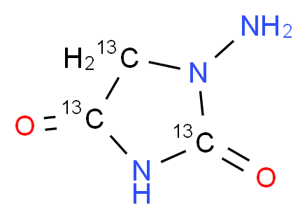 1-Amino Hydantoin-13C3_分子结构_CAS_957509-31-8)