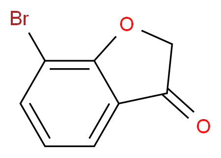 7-Bromo-benzofuran-3-one_分子结构_CAS_519018-52-1)