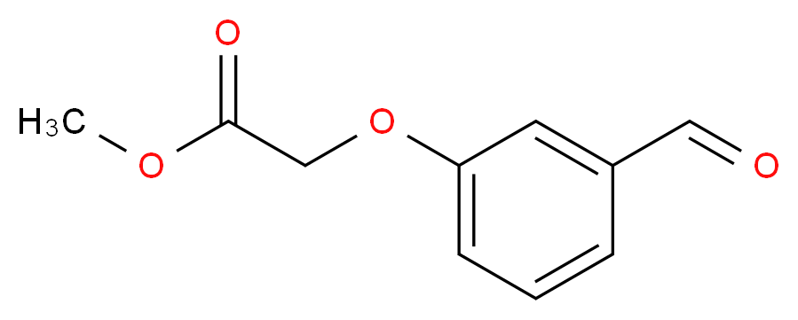 methyl 2-(3-formylphenoxy)acetate_分子结构_CAS_37748-10-0