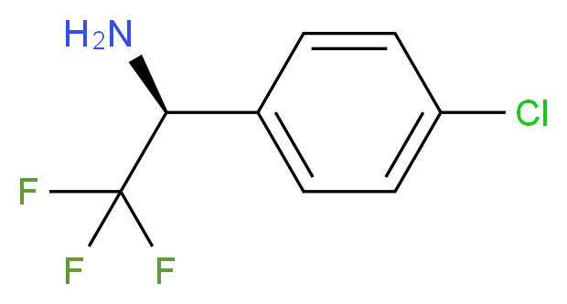 (S)-1-(4-CHLOROPHENYL)-2,2,2-TRIFLUOROETHYLAMINE_分子结构_CAS_766498-73-1)