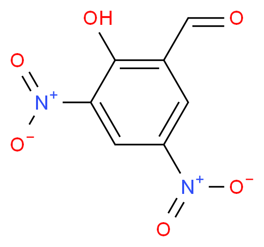 3,5-二硝基水杨醛_分子结构_CAS_2460-59-5)